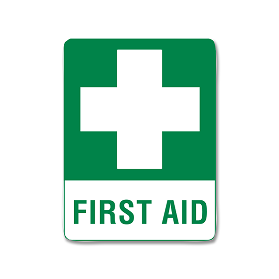 First Aid Sticker