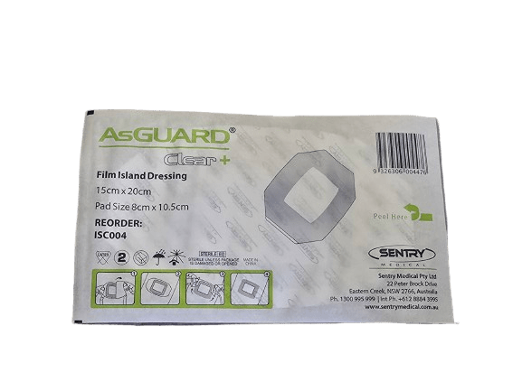 Film Island Dressing + Pad Sterile 15cm x 20cm - PACK - 3 - Dynamic First Aid