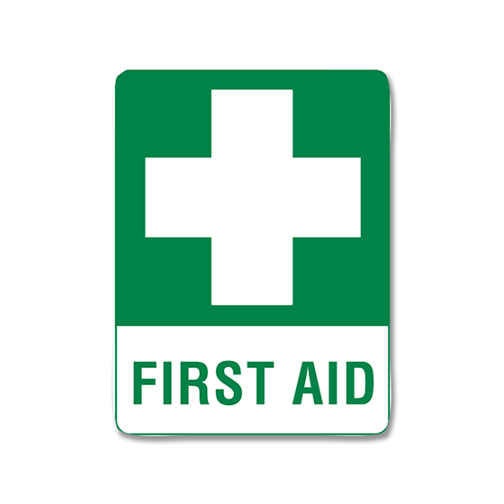 First Aid Label Self - Stick 13cm x 9cm - EACH - Dynamic First Aid