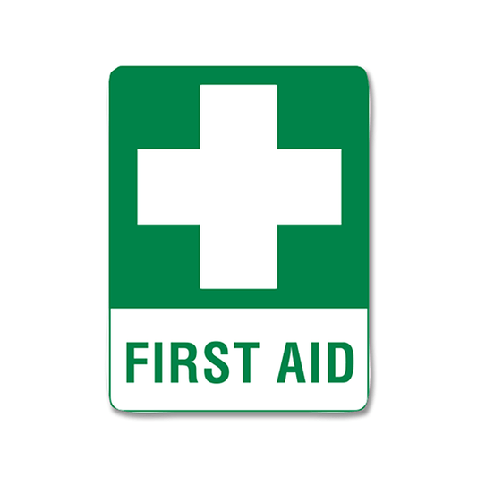 First Aid Label Self - Stick 13cm x 9cm - EACH - Dynamic First Aid