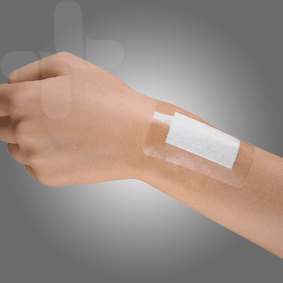 Large Patch Transparent Bandage 7.5cm x 5cm - BOX - 10 - Dynamic First Aid
