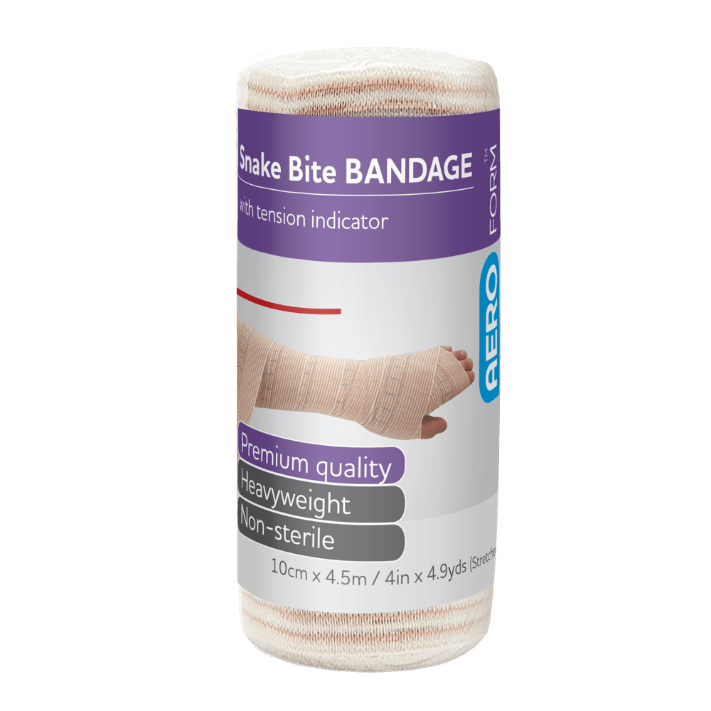 Snake Bite Bandage Small (10cm x 4.5m) with indicator - EACH - Dynamic First Aid
