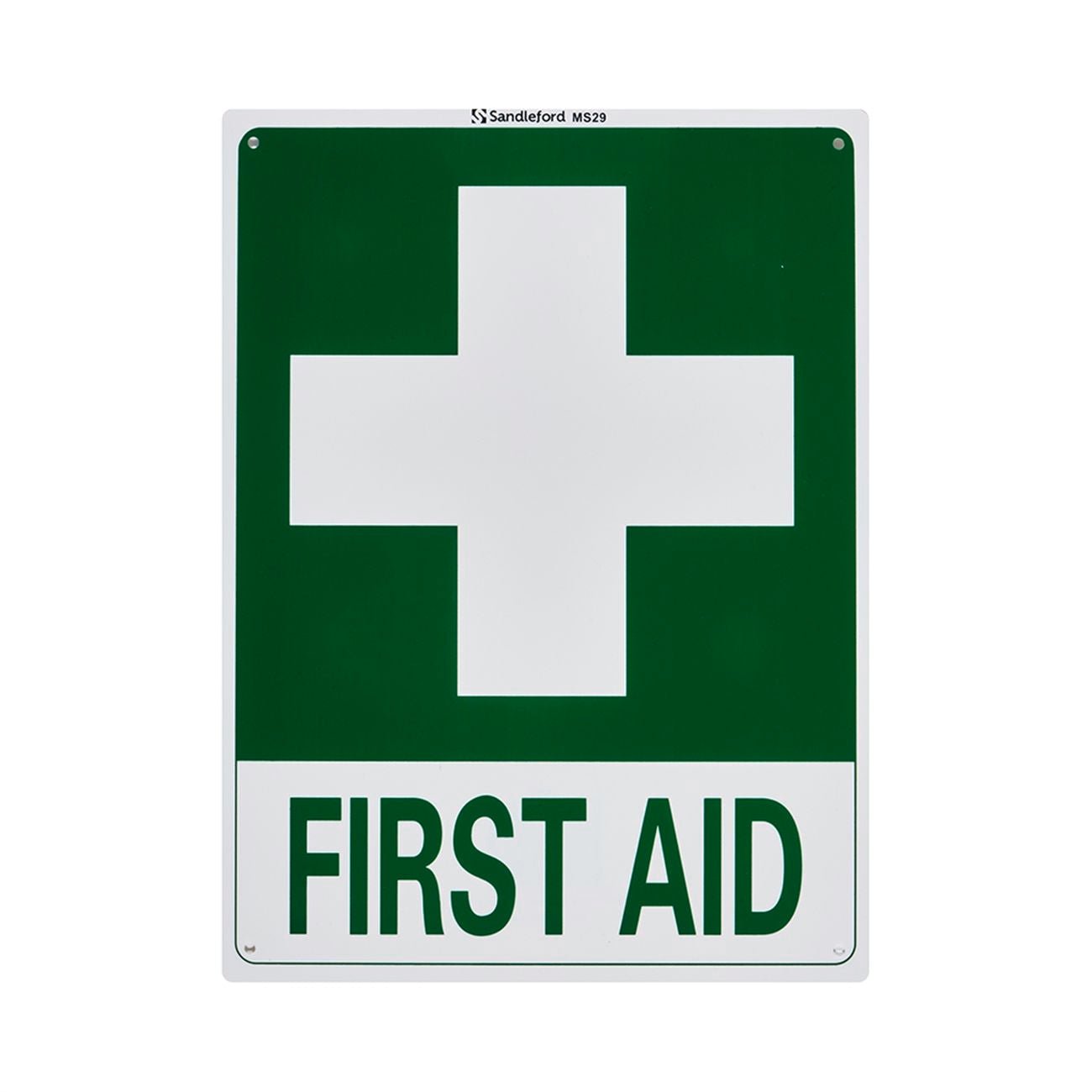 First Aid Sign Plastic 30cm x 22.5cm - EACH - Dynamic First Aid