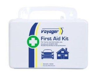 First Aid Kit Small Plastic Hard Case For Home Or Vehicles - EACH