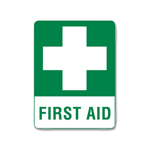 First Aid Sticker 