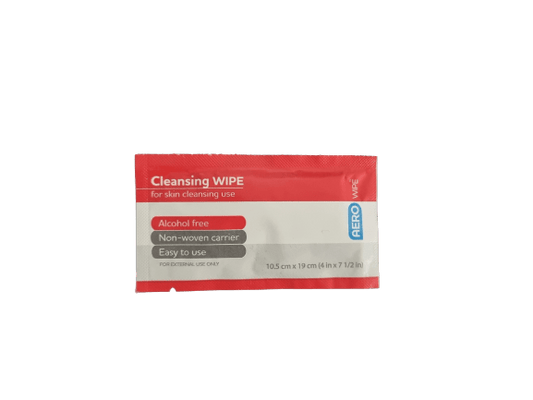Cleansing Wipes Alcohol - Free - PACK - 10 - Dynamic First Aid