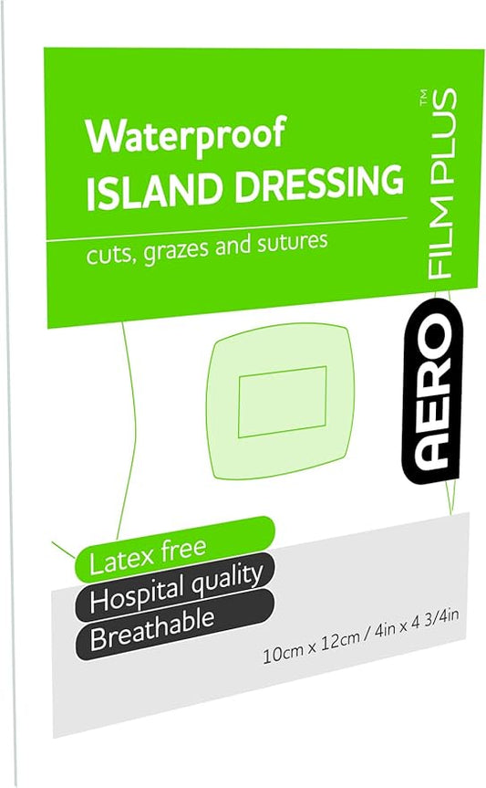 Film Island Dressing + Pad Sterile 10cm x 12cm - PACK - 3 - Dynamic First Aid
