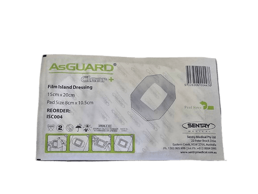 Film Island Dressing + Pad Sterile 15cm x 20cm - PACK - 3 - Dynamic First Aid