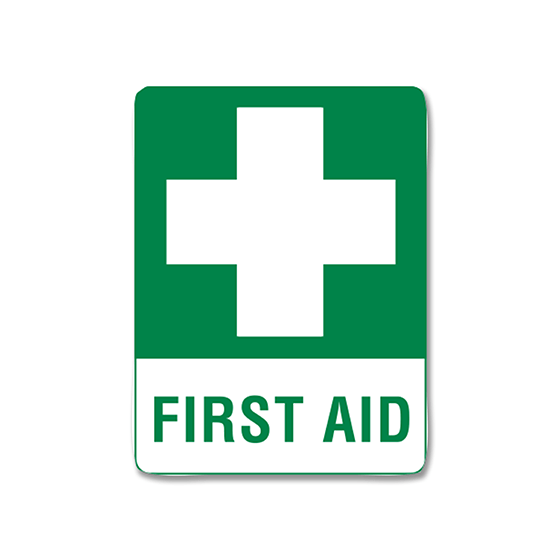 First Aid Sign Metal 450H X 300W mm - EACH - Dynamic First Aid