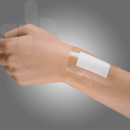 Large Patch Transparent Bandage 7.5cm x 5cm - BOX - 10 - Dynamic First Aid