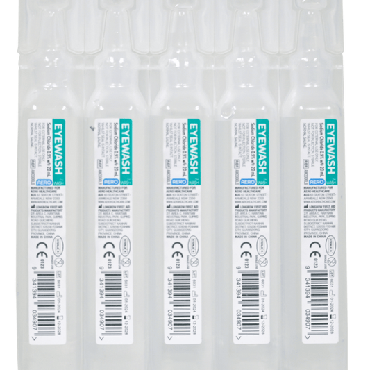 Sodium Chloride Eyewash Ampoule 20ml - CARTON of 250 - Dynamic First Aid