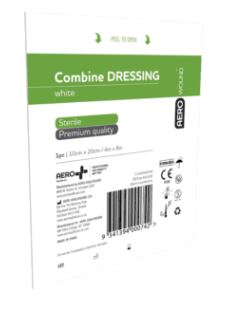 Combine Dressing Non Woven 10cm x 20cm - PACK 10 Dynamic First Aid  ACD1020S