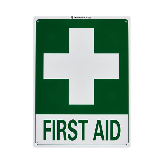 First Aid Sign Plastic 30cm x 22.5cm - EACH - Dynamic First Aid