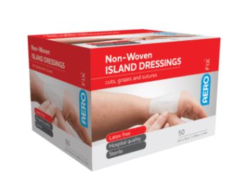Island Dressing Non Woven 6cm x 8cm - PACK - 50 - Dynamic First Aid