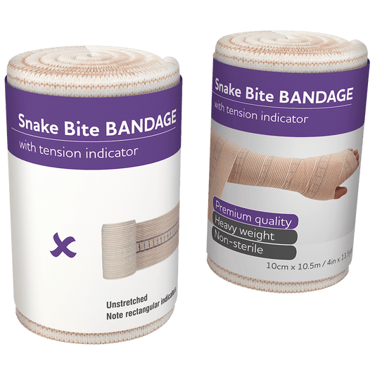 Large Snake Bite Bandage (10cm x 10.5m) with indicator - EACH - Dynamic First Aid