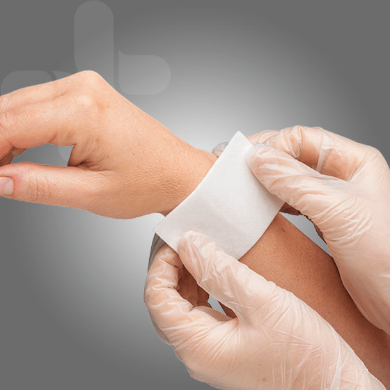 Non Adherent Dressing Pad 7.5cm x 5cm - PACK - 50 - Dynamic First Aid